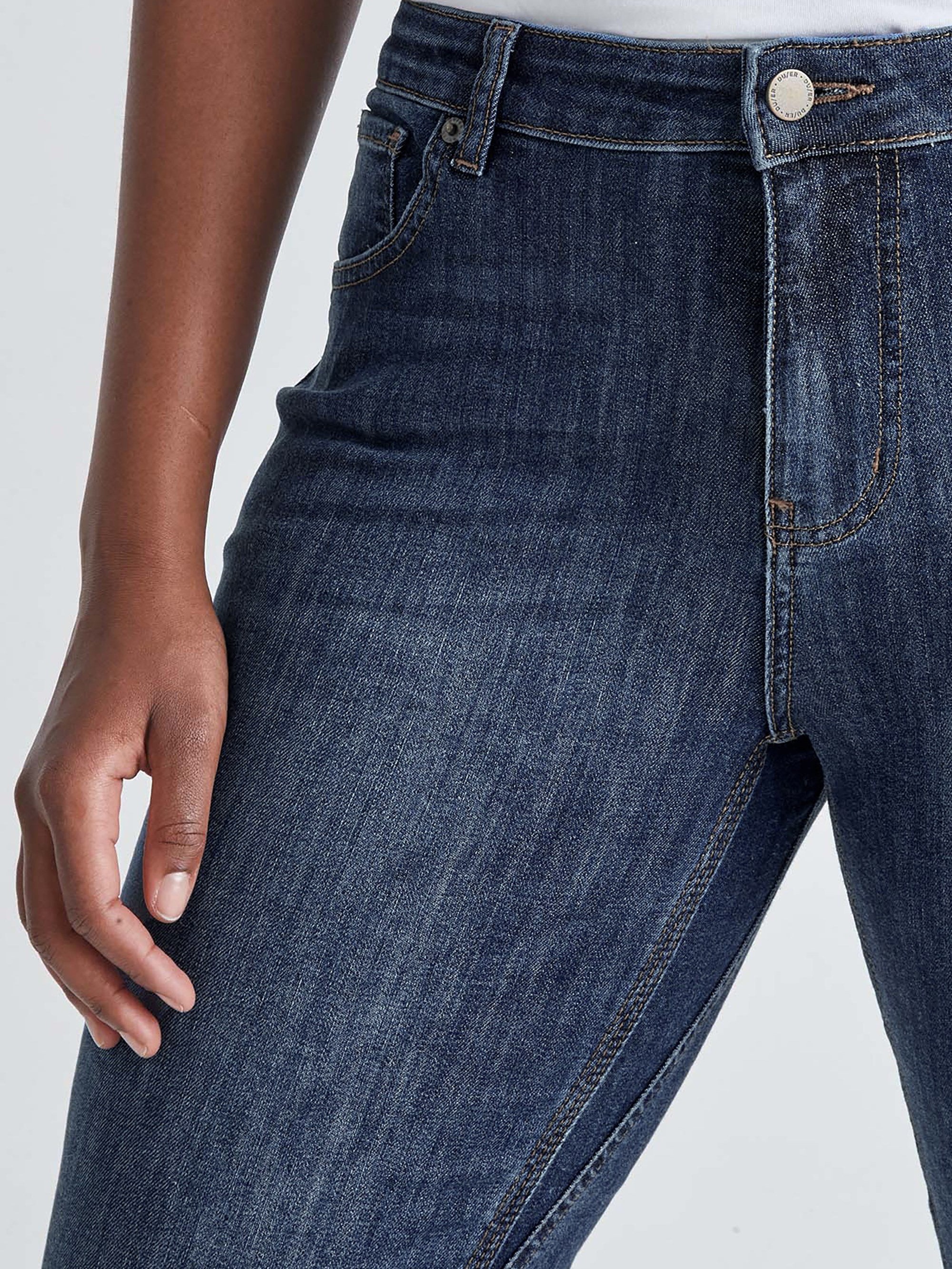 Duer Womens Performance Denim Girlfriend Pants - Image 6