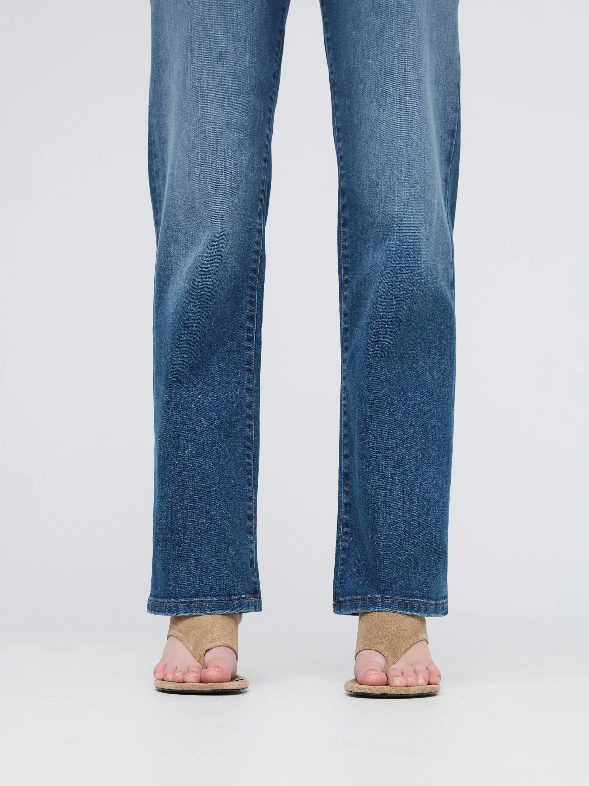 Duer Womens Performance Denim + High Rise Straight Pants - Image 8