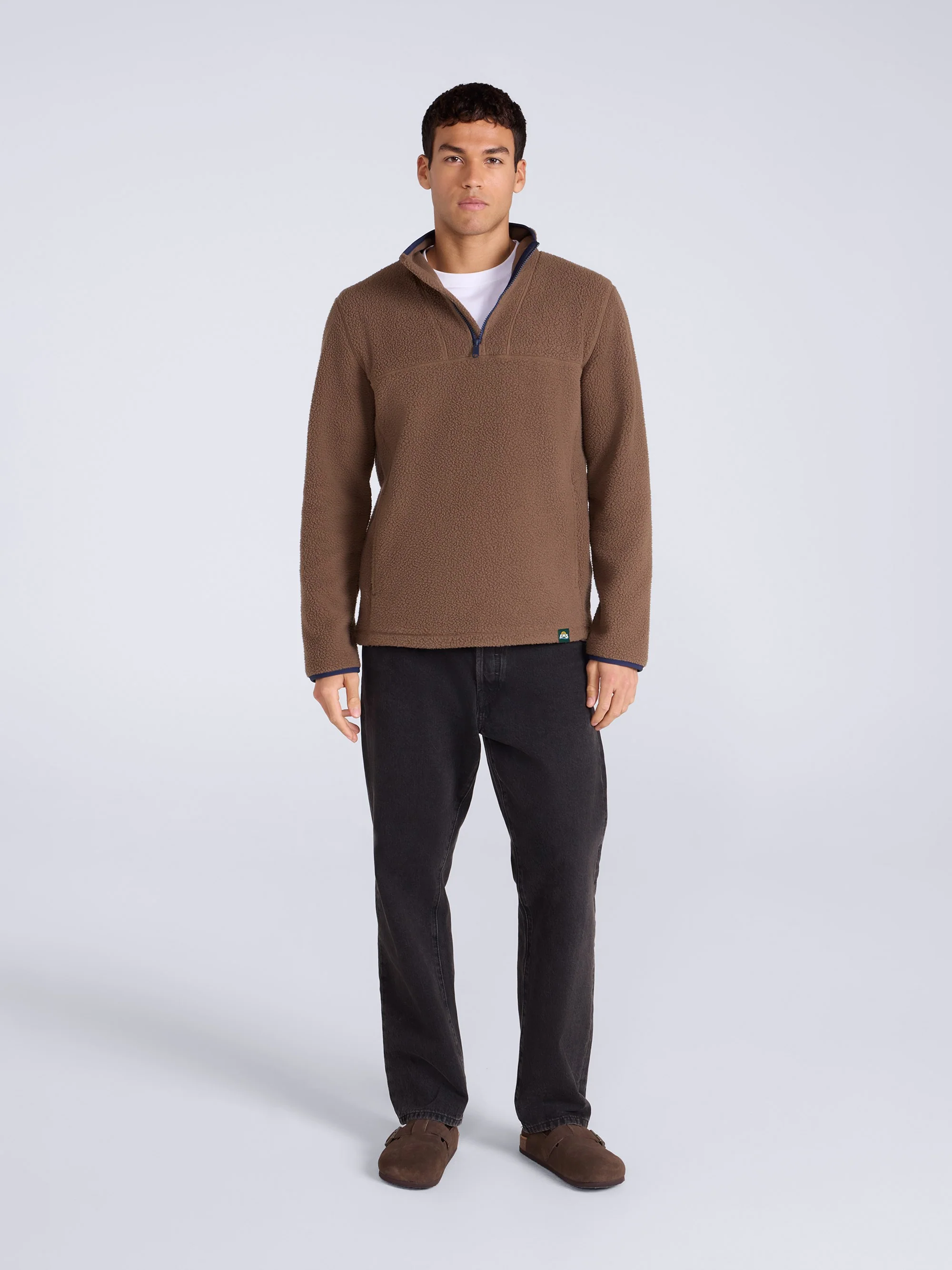 EMS Alfie Mens Sherpa Half Zip Fleece - Image 3