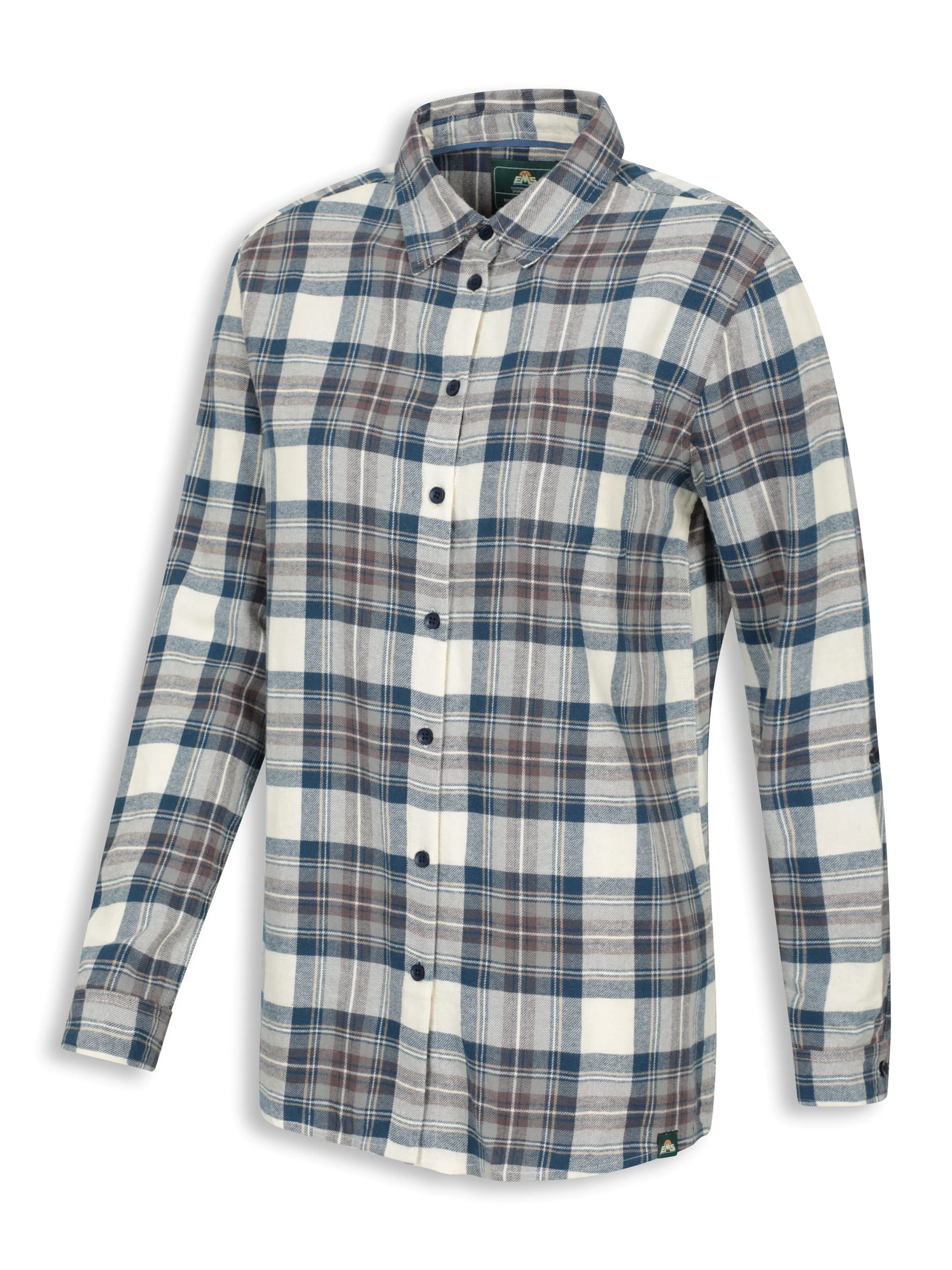 EMS Balsam Womens Long Line Flannel Shirt - Image 8