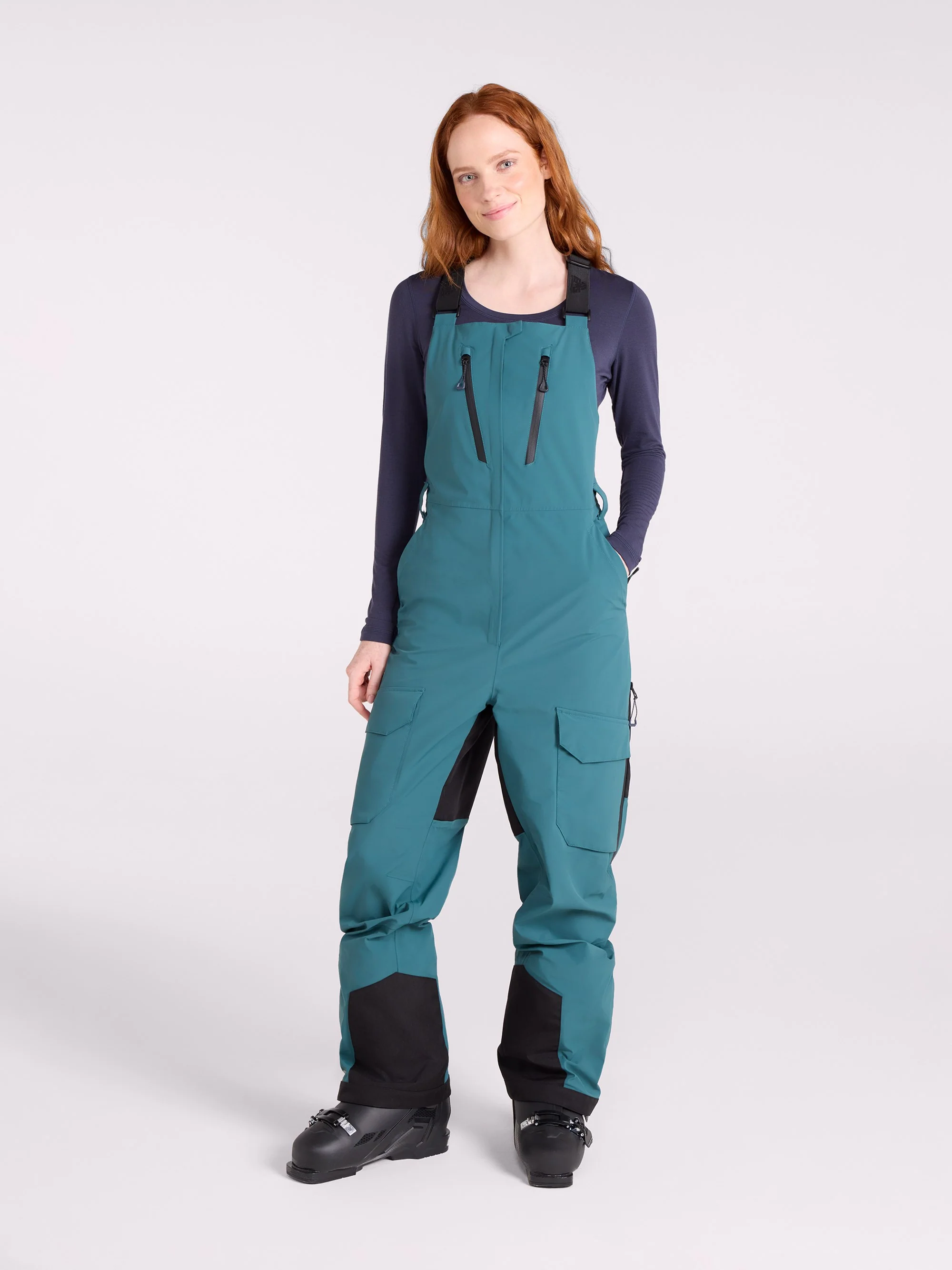 EMS Ellmau Womens 3 Layer Waterproof Bib Front Ski Pant - Image 12