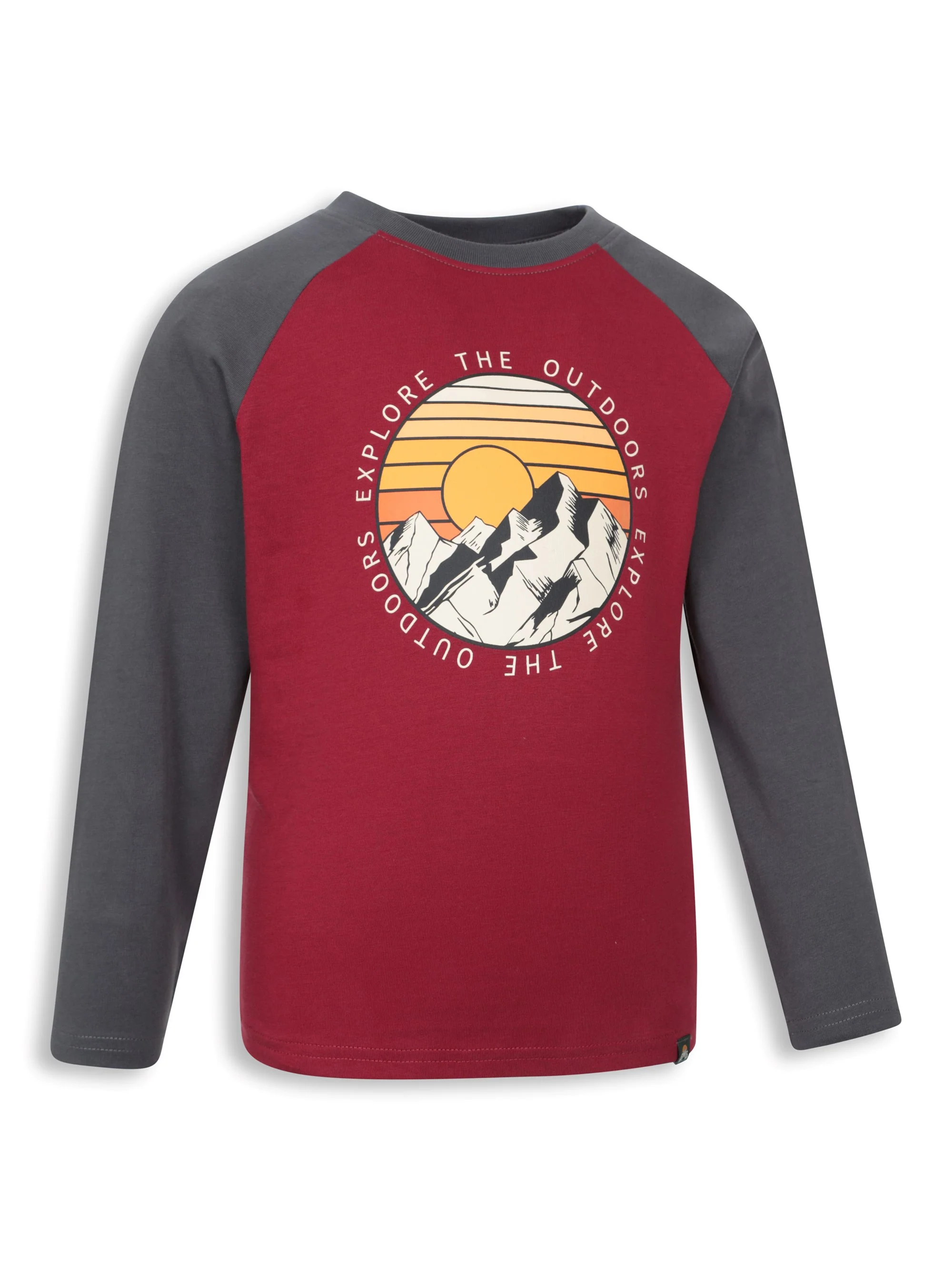 EMS Explore Mountains Kids Long Sleeve T-Shirt - Image 2