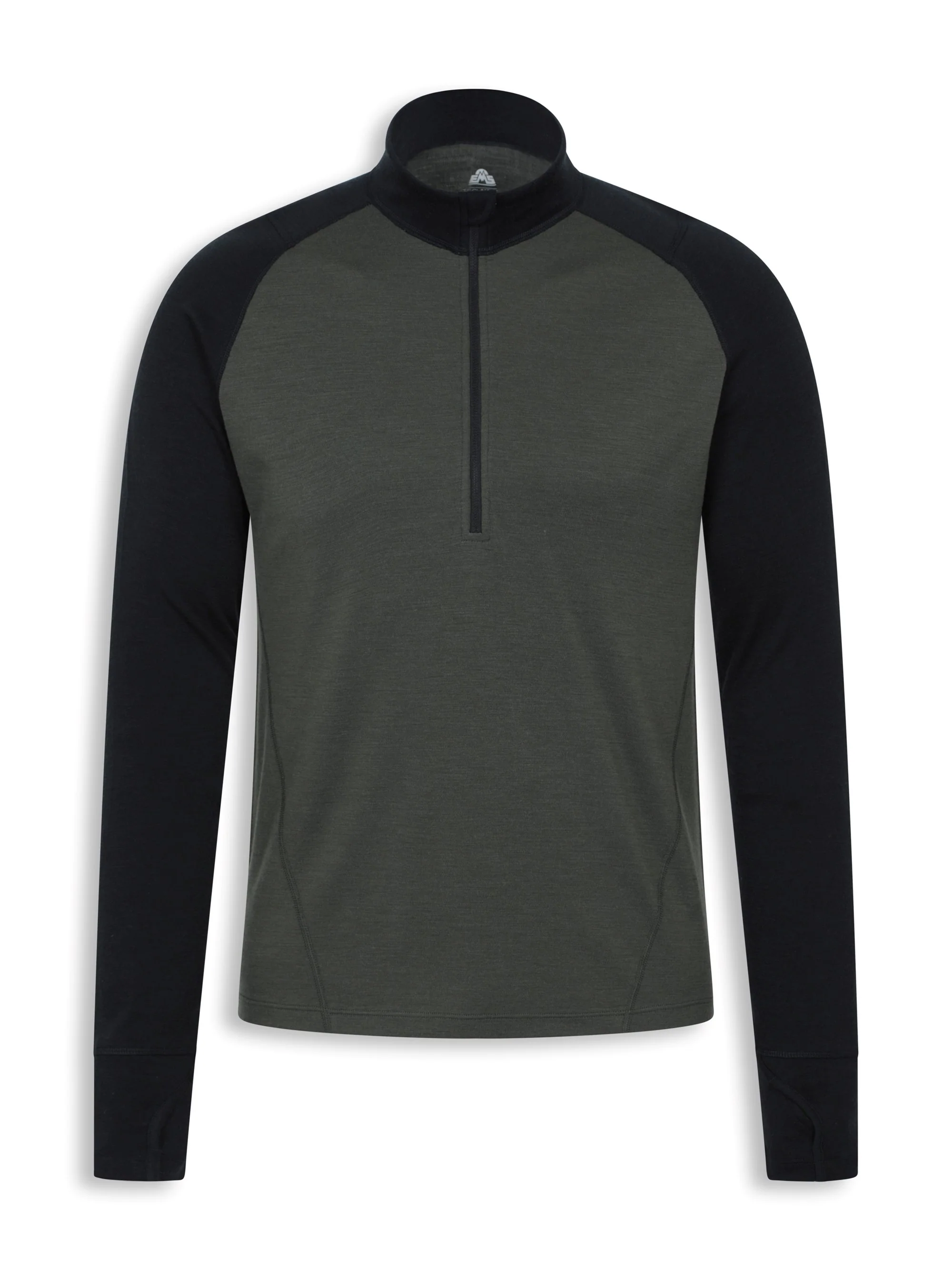 EMS Mens Merino 1/4 Zip Base Layer Top