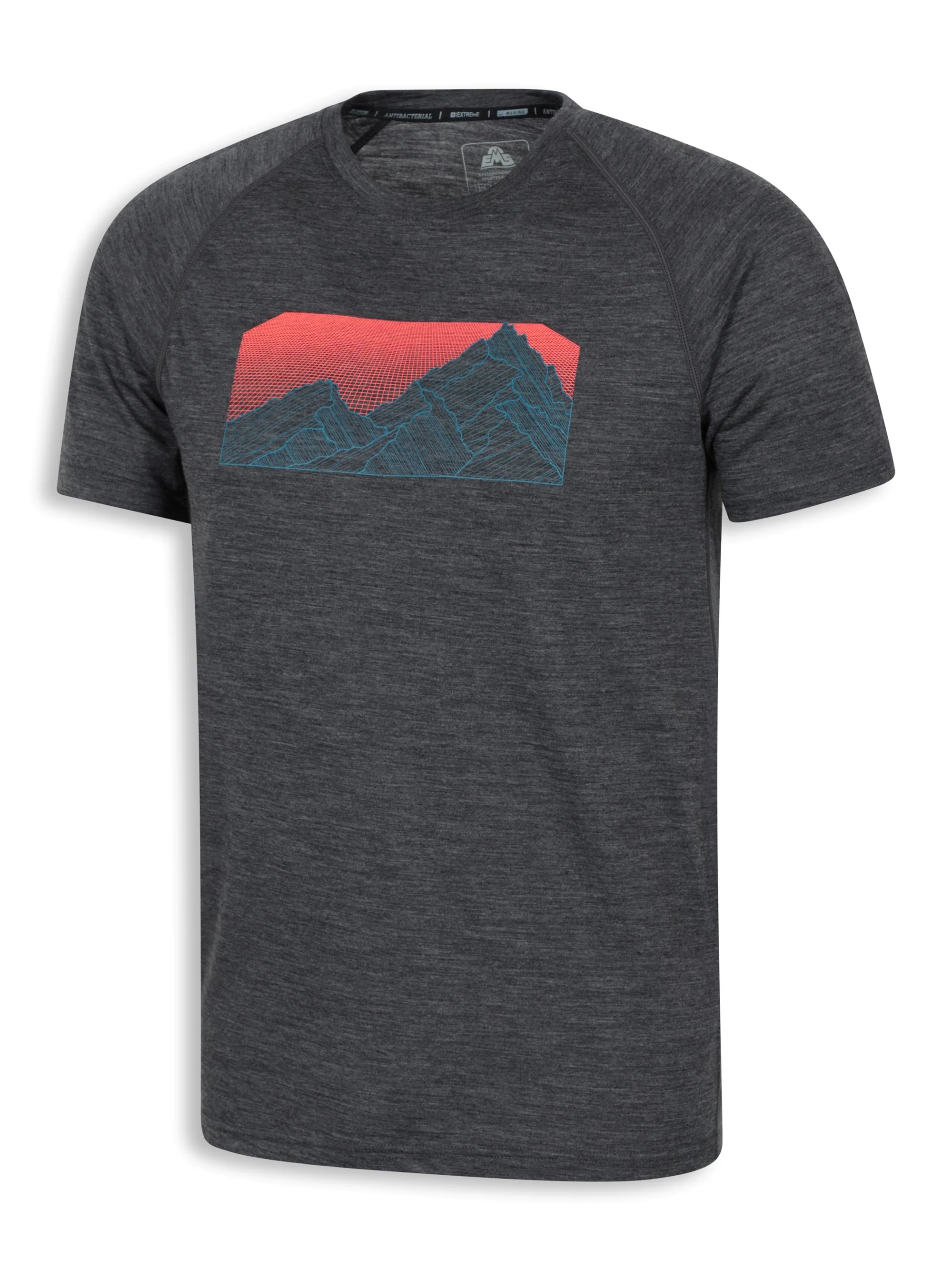 EMS Quest Mens Printed Thermal Short Sleeve Top - Image 10