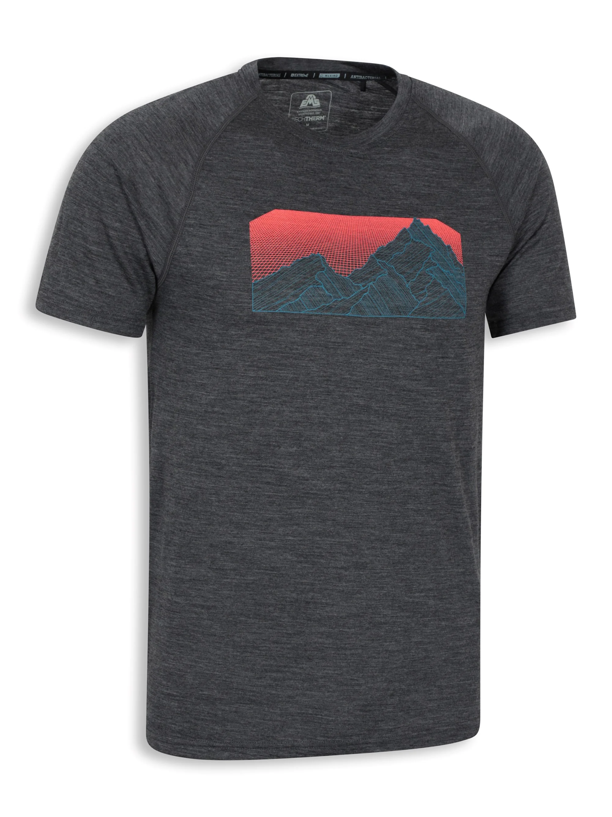 EMS Quest Mens Printed Thermal Short Sleeve Top - Image 8