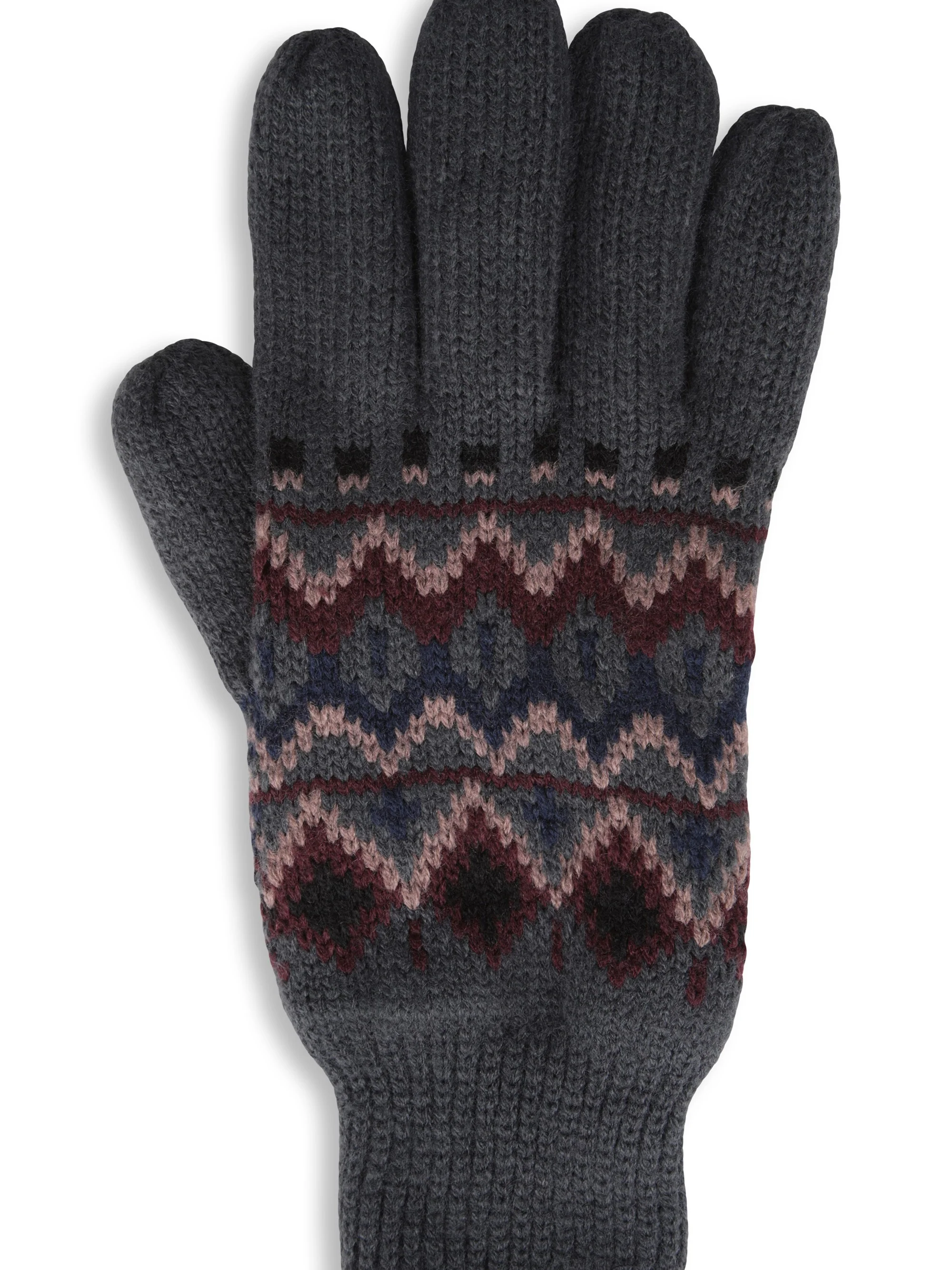 EMS Thinsulate Mens Fairisle Gloves - Image 3