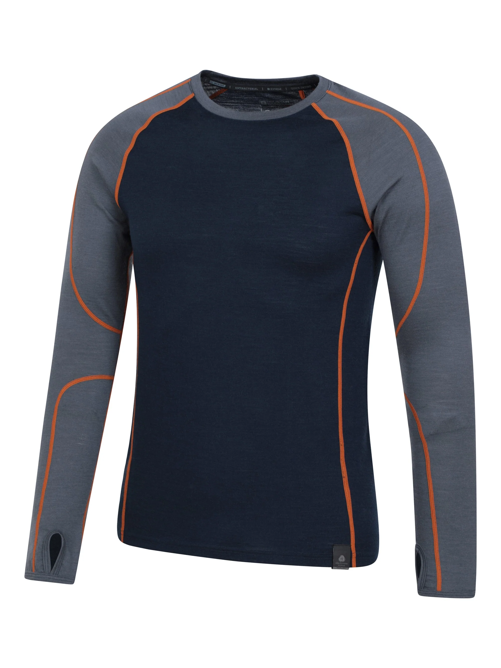 Mountain Warehouse Asgard Mens Merino Round Neck Top - Image 3