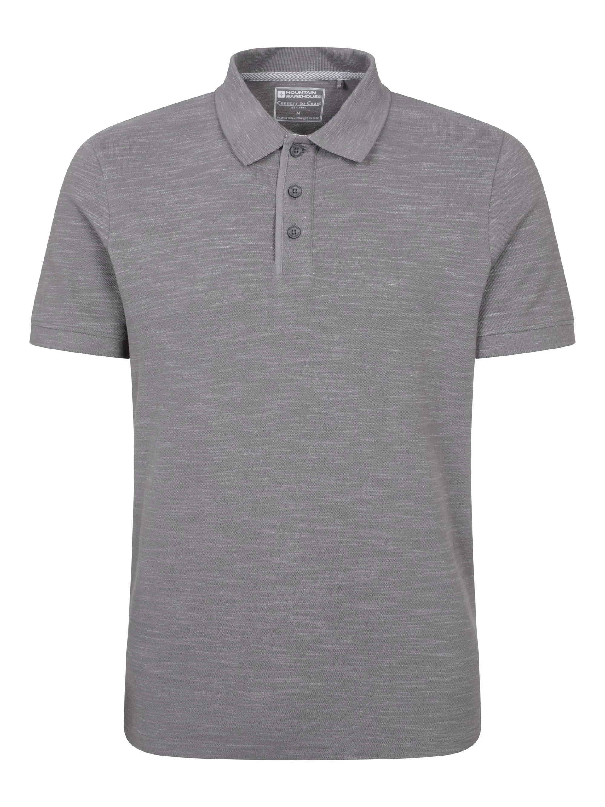 Mountain Warehouse Dawnay Pique Slub Textured Mens Polo Shirt - Image 5