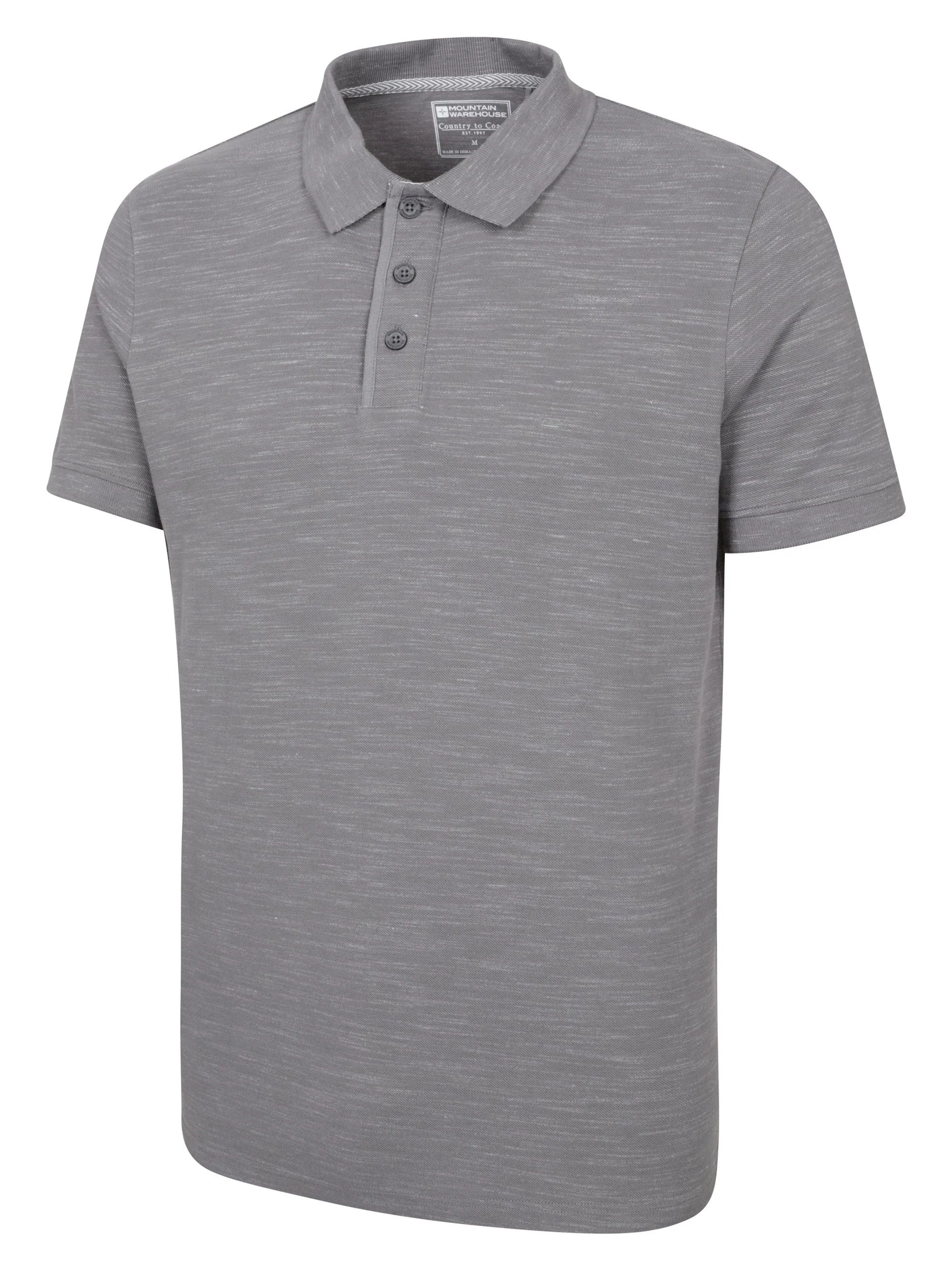 Mountain Warehouse Dawnay Pique Slub Textured Mens Polo Shirt - Image 8