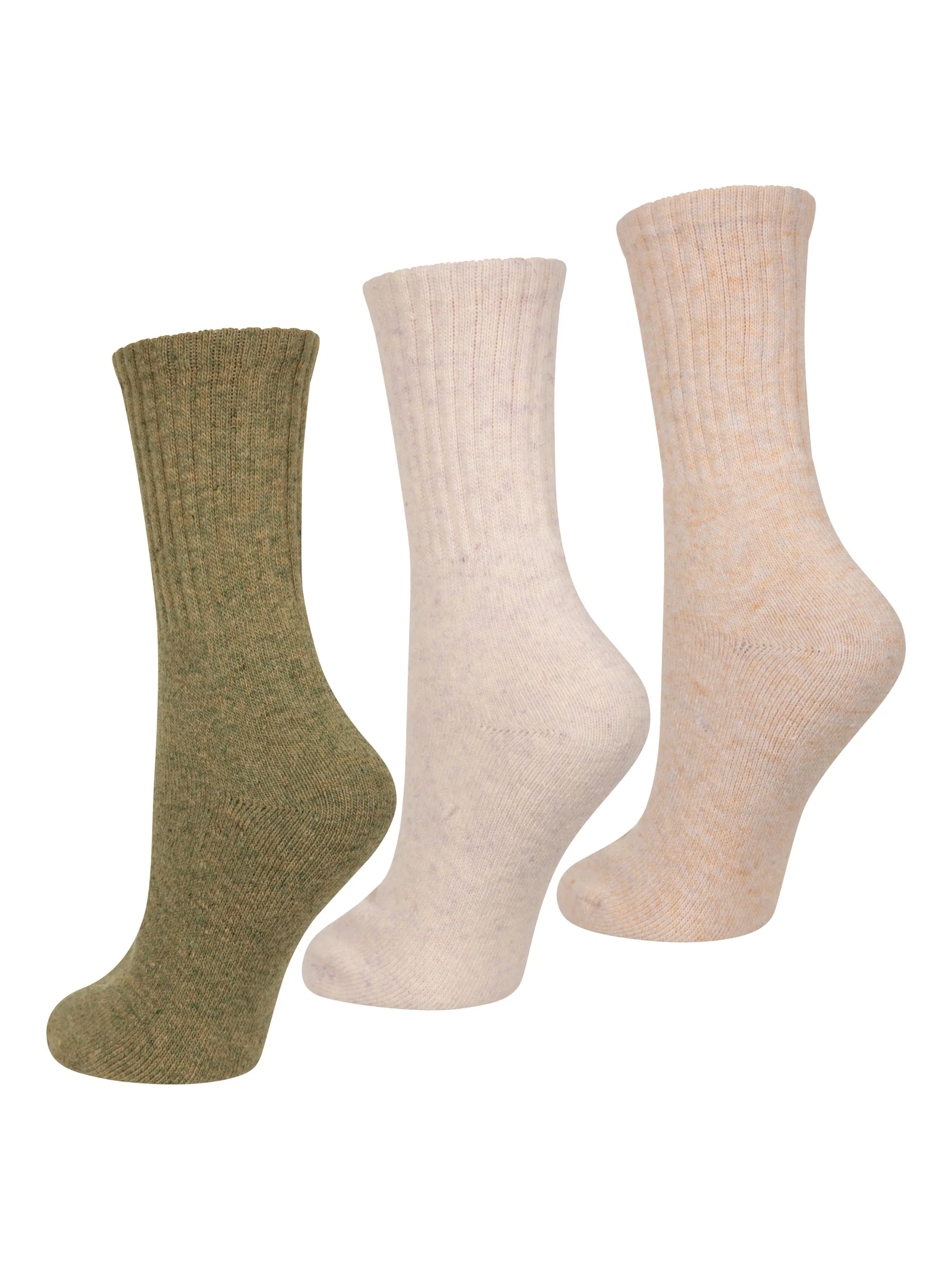 Mountain Warehouse Outdoor Womens Merino Mid-Calf Socks 3-Pack - Image 2