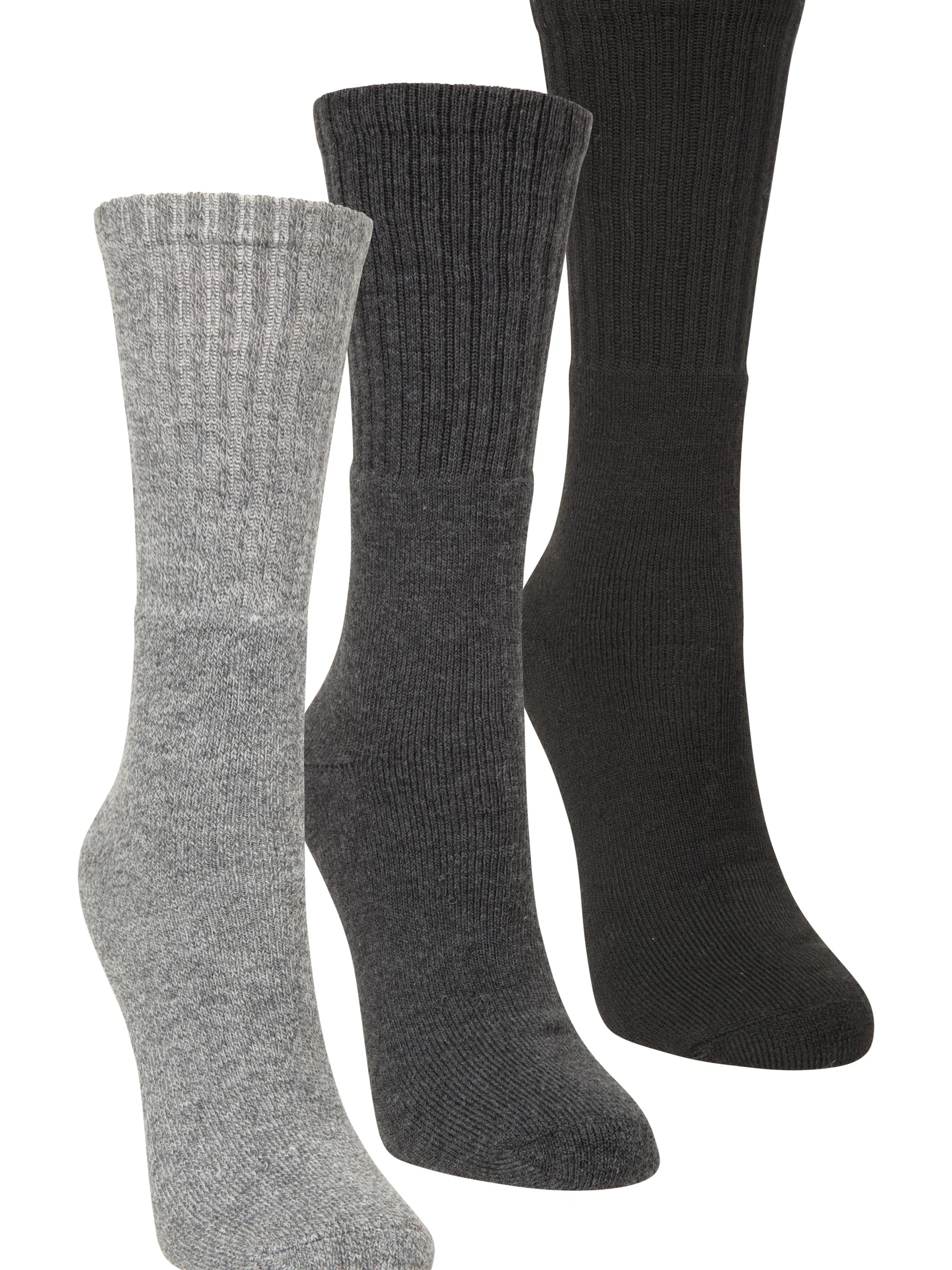 Mountain Warehouse Outdoor Womens Mid-Calf Hiking Socks 3-Pack