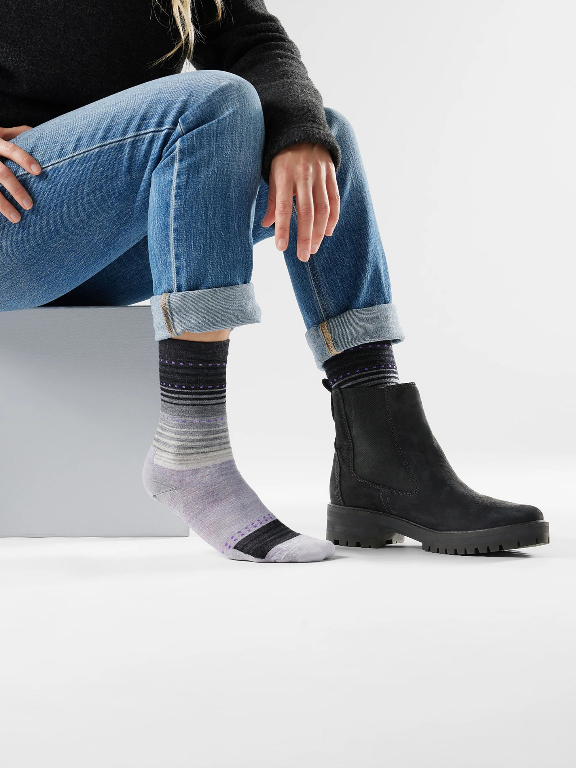 Smartwool Mens Everyday Stitch Stripe Crew Socks - Image 6