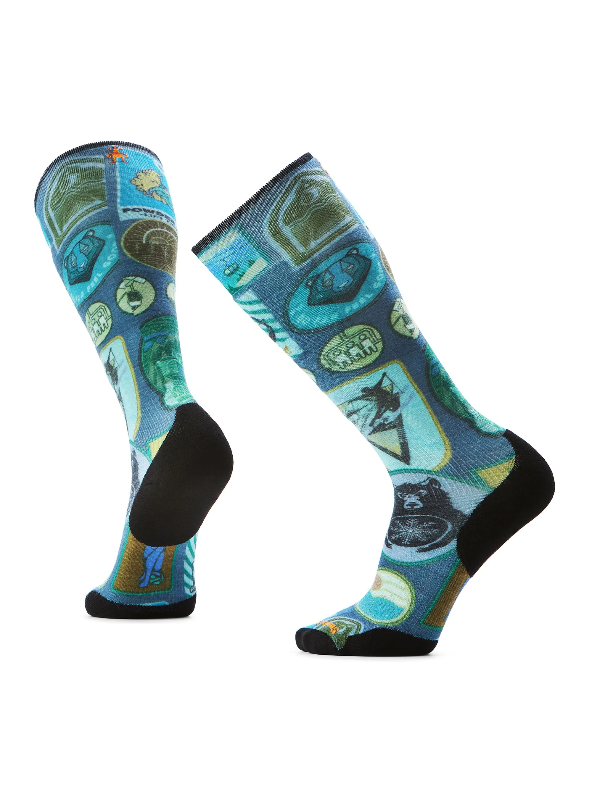 Smartwool Mens Ski Targeted Cushion Explorer Print OTC Socks