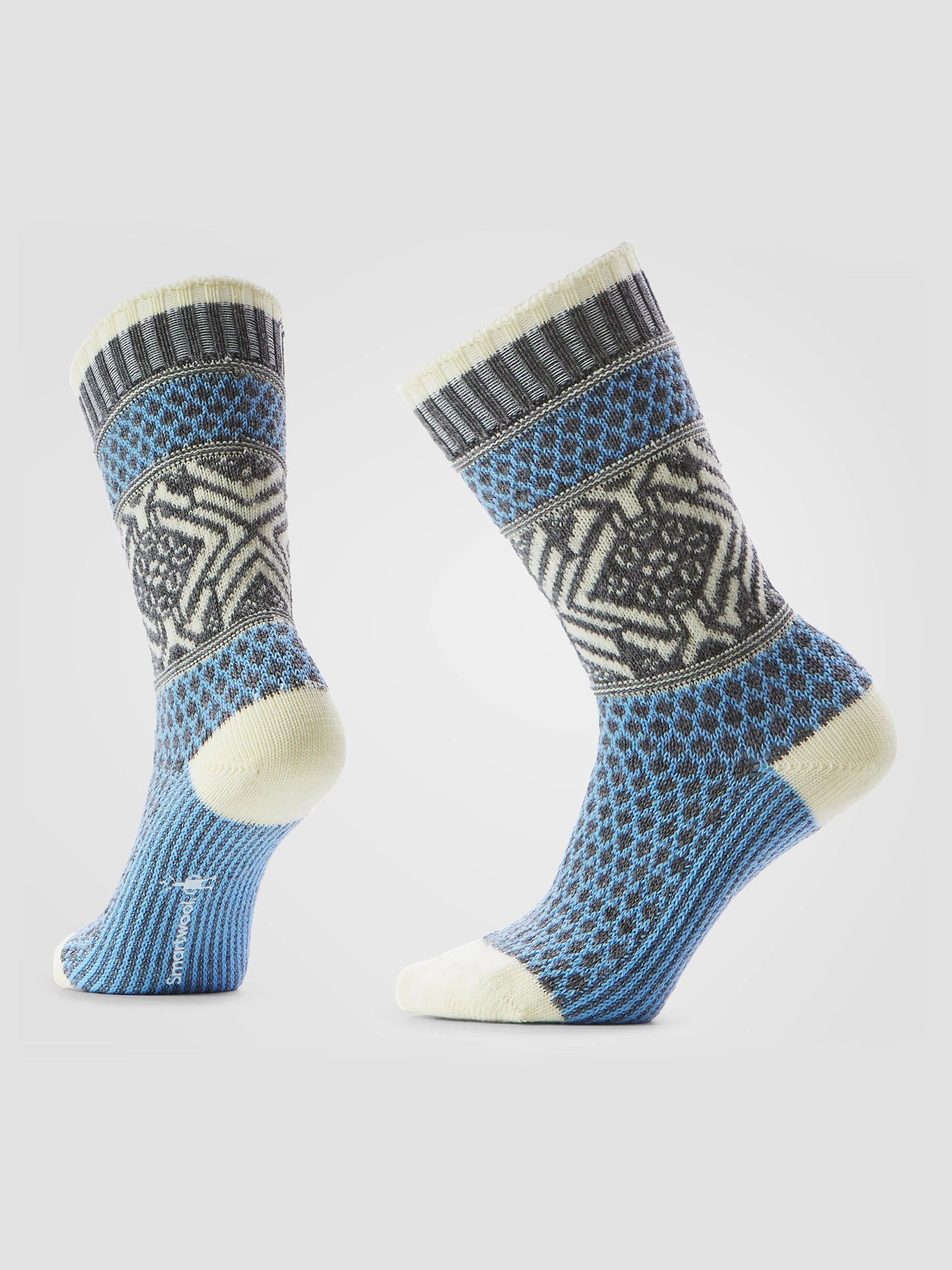 Smartwool Womens Everyday Cozy Popcorn Snowflake Crew Socks - Image 2