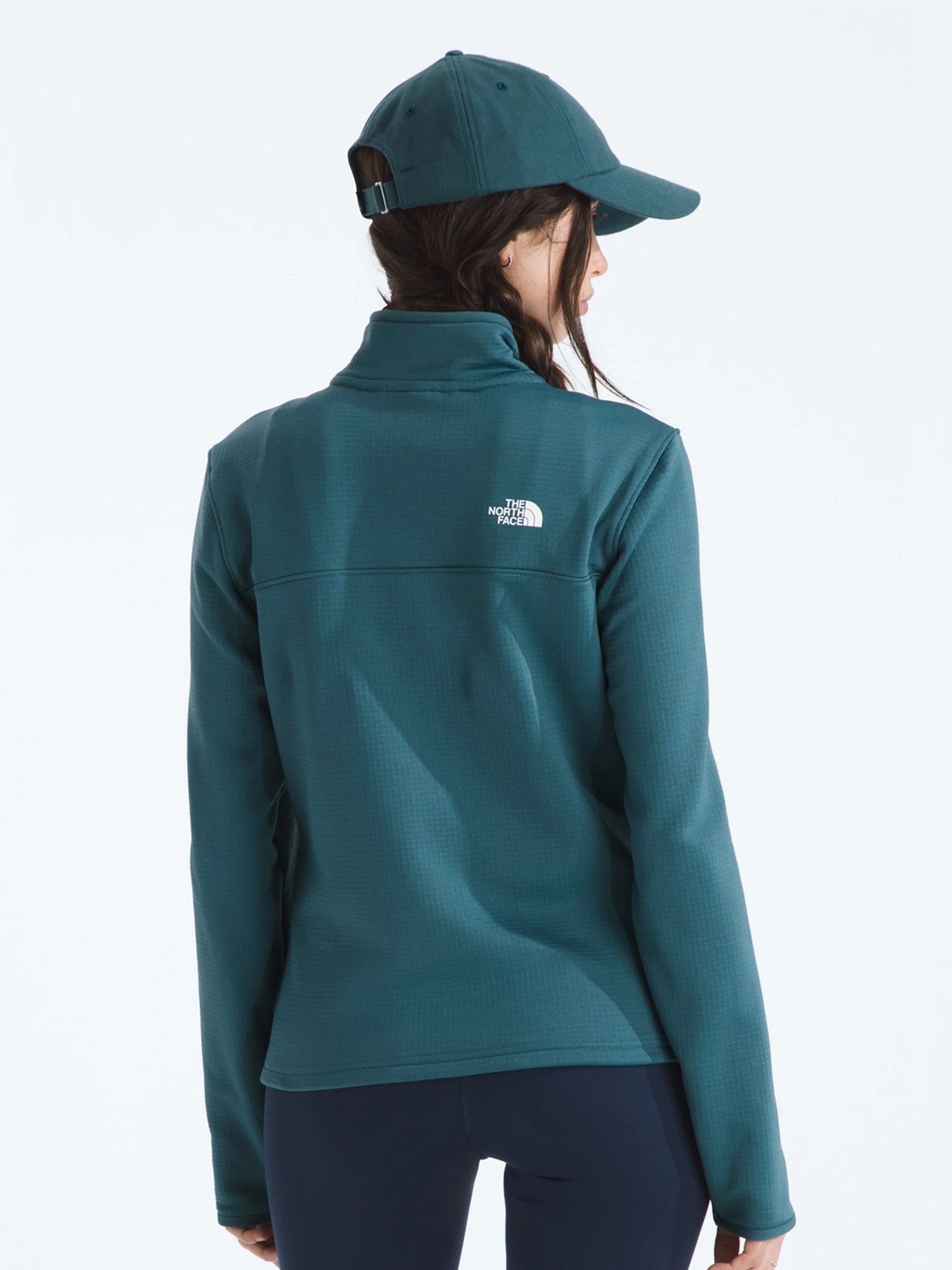 The North Face Womens Cedar Trail Grid Fleece 1/4 Zip Jacket - Image 2
