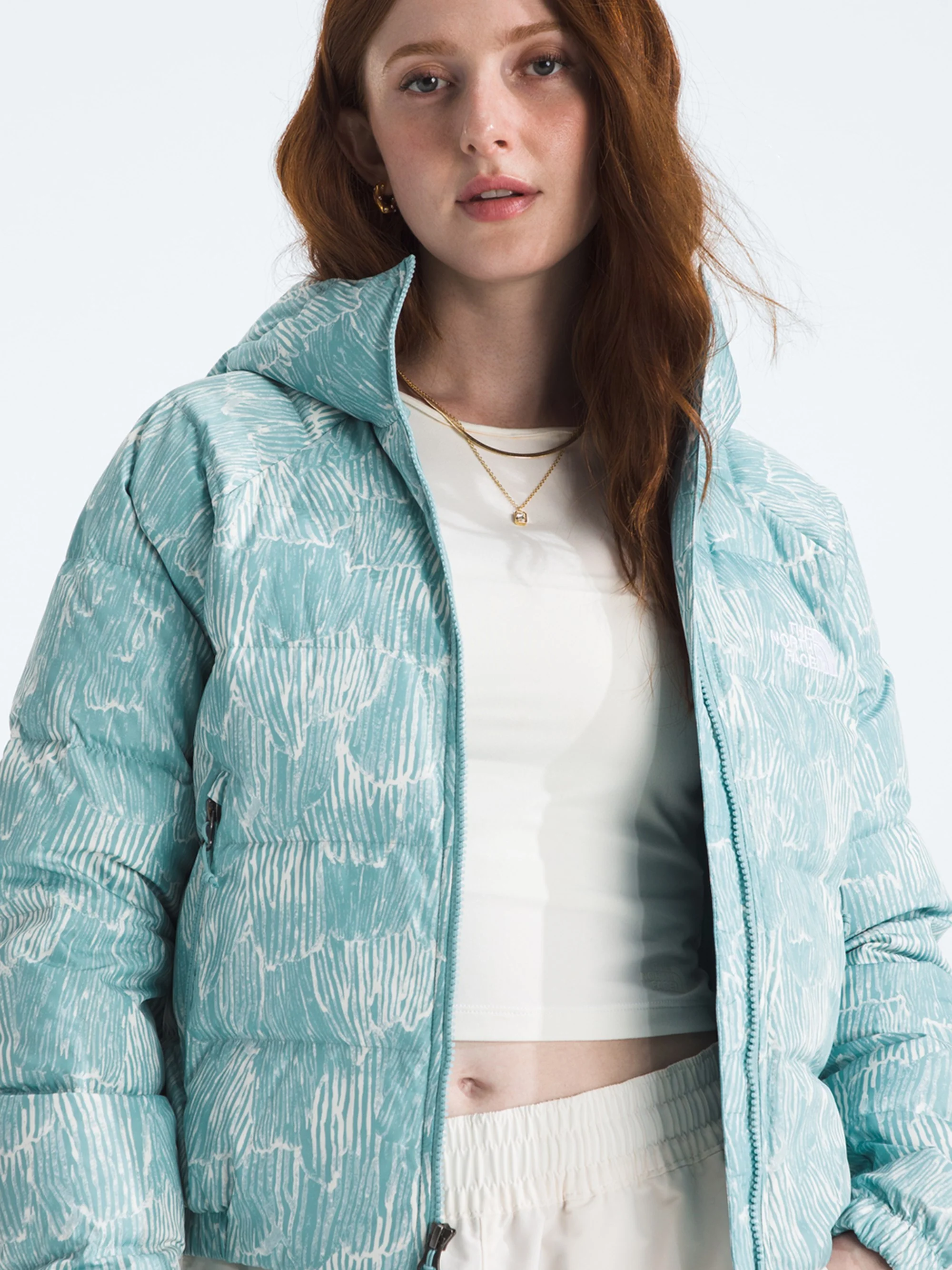 The North Face Womens Hydrenalite Down Hoodie - Print - Image 10